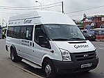 Бесплатный автобус Genser в пункт аренды автомобилей АрендаАвто-трд на Новорязанском шоссе